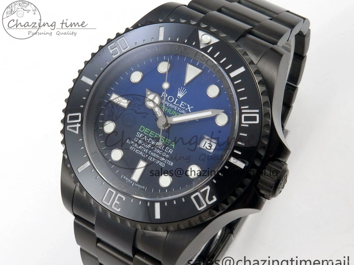 Best AAA Replica Sites Bracelet Ombre Edition 126660 Sea-Dweller 108 DLC Dial Blacken Blue Best 1:1 Durable On SH GMF 1227